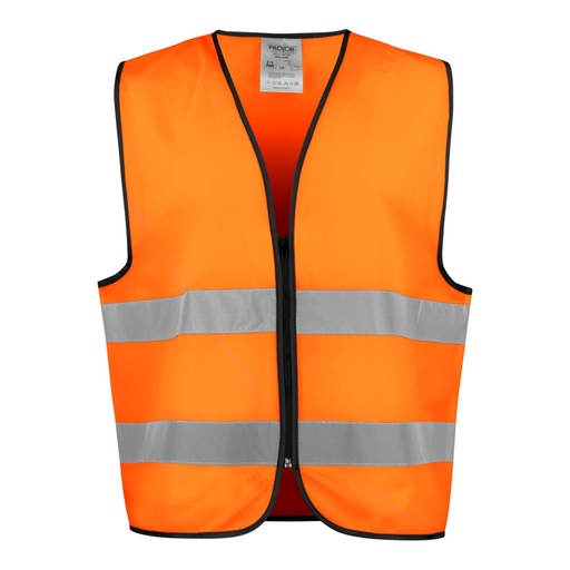 Gilet de sécurité avec zip haute visibilité EN ISO 20471 classe 2 – ProJob 646709