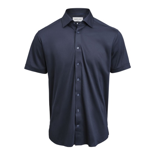 Chemise Indigo Bow 132 Interlock Knit manches courtes coupe ajustée homme – J. Harvest & Frost 2913222