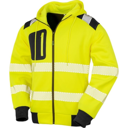 Veste sweat haute visibilité à capuche 290 g – Result R 503X