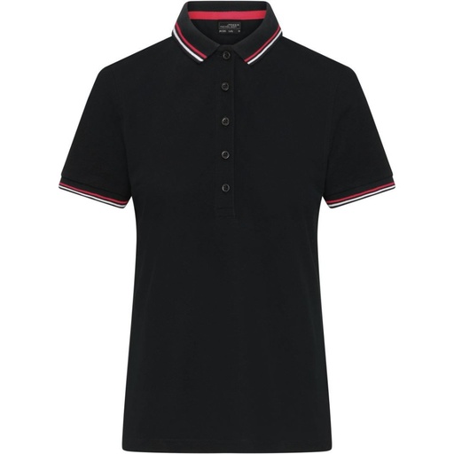 Polo piqué épais rayé 210 g femme – Daiber JN 1305