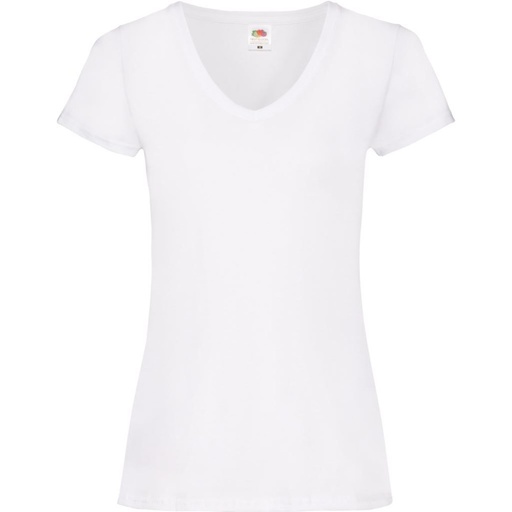 T-shirt col V 165 g femme – Fruit of the Loom Lady-Fit Valueweight V-Neck T