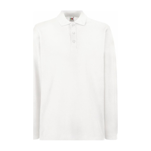 Polo piqué manches longues 180 g – Fruit of the Loom Premium Polo LSL