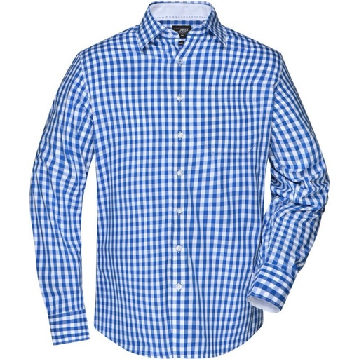 Chemise popeline à carreaux manches longues – Daiber JN 617