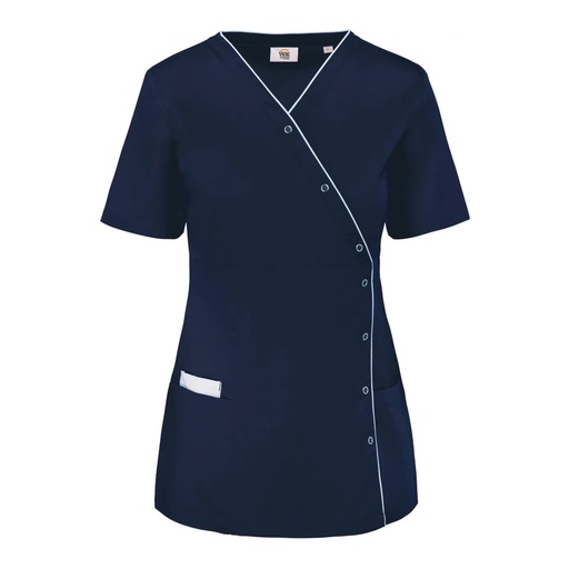 Blouse polycoton avec boutons-pression – WK WK506