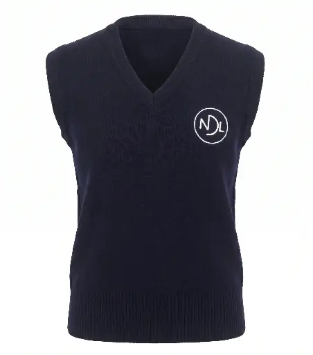Pull V coton NDL sans manches