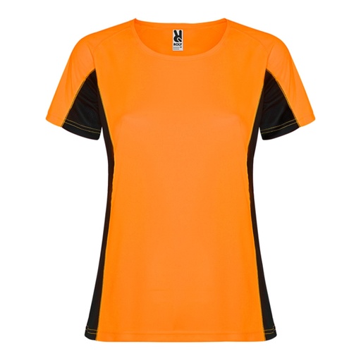 T-shirt technique respirant bicolore à manches courtes Shanghai femme – Roly CA6648