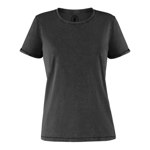 T-shirt à manches courtes avec taille légèrement ajustée et effet délavé Husky femme – Roly CA6691