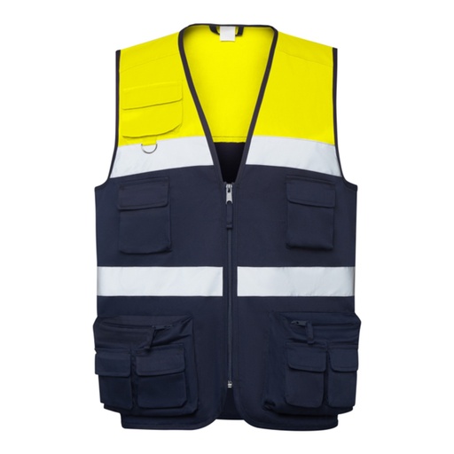 Veste multi-poches bicolore haute visibilité Beta – Roly HV9323