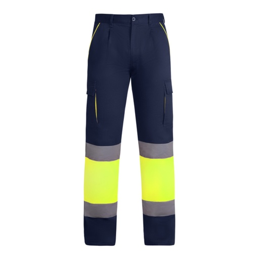 Pantalon long multi-poches bicolore haute visibilité Enix – Roly HV9321