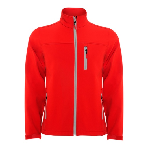 Veste softshell 2 couches avec fermeture à glissière sur le devant inversée contrastée Antartida – Roly SS6432
