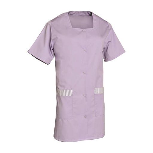 Tunique femme manches courtes à pressions Donna polycoton – SNV DONCP010
