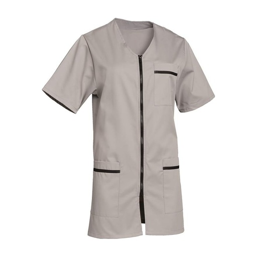 Tunique femme manches courtes zippée Lena polycoton – SNV LENAMCG0
