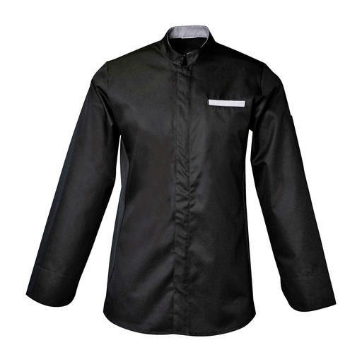 Veste de cuisine mixte manches longues à pressions Raphi coton/polyester – SNV RAPHI010