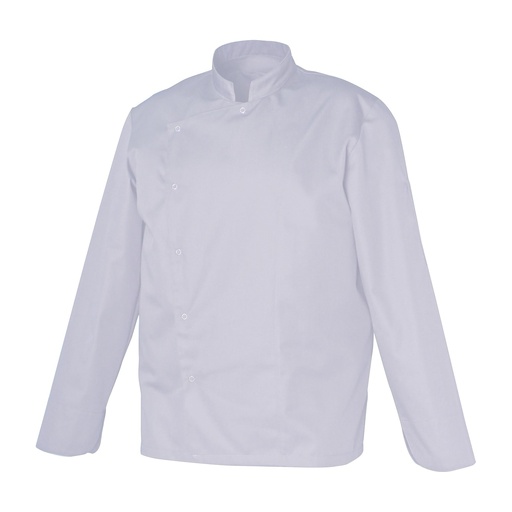 Veste de cuisine homme manches longues à pressions Gabin coton – SNV GABINML2
