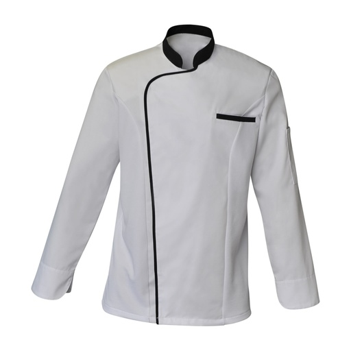 Veste de cuisine homme manches longues à pressions Zack polycoton – SNV ZACKML010